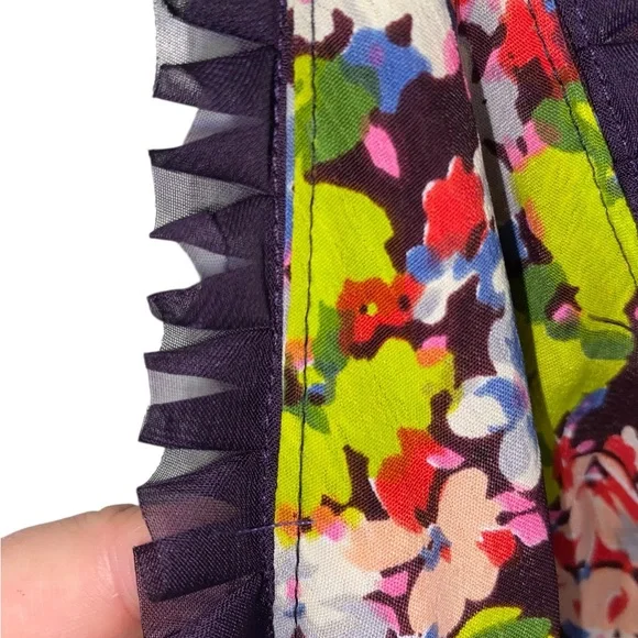 FP One Free People Green Purple High low Floral Halter Maxi special occasion - Picture 10 of 16